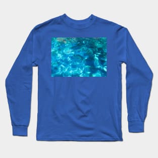 ocean turquoise blue Long Sleeve T-Shirt